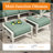 9 - Person Aluminum Patio Conversation Sets with Glider&Swivel Chairs-1349961560