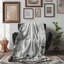 Décoration florale antique - couverture en sherpa de qualité supérieure 1 pièce - impression d'art luxueux-97549933