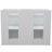49'' Double Bathroom Vanity with Granite Top-301612985
