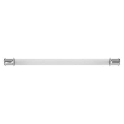 Midway Collection Pull 12" Center to Center Cabinet Pull Crysacrylic with Chrome - Contemporary Hardware for Drawers & Cabinets