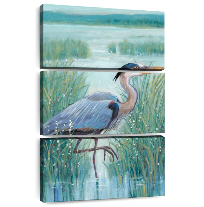 Brampt Wetland Heron I, 32" H x 20" W