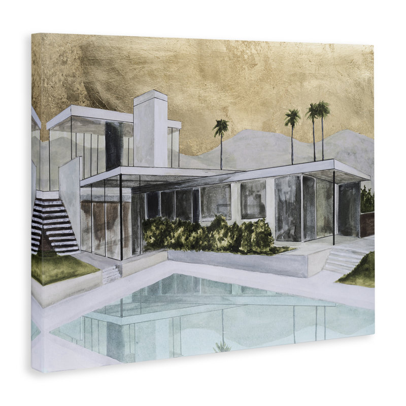 Chic toile de piscine tropicale chic, design par Michael Willett, H 30 po x l 40 po