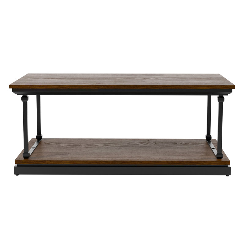 Kiven Single Coffee Table, Dark Oak