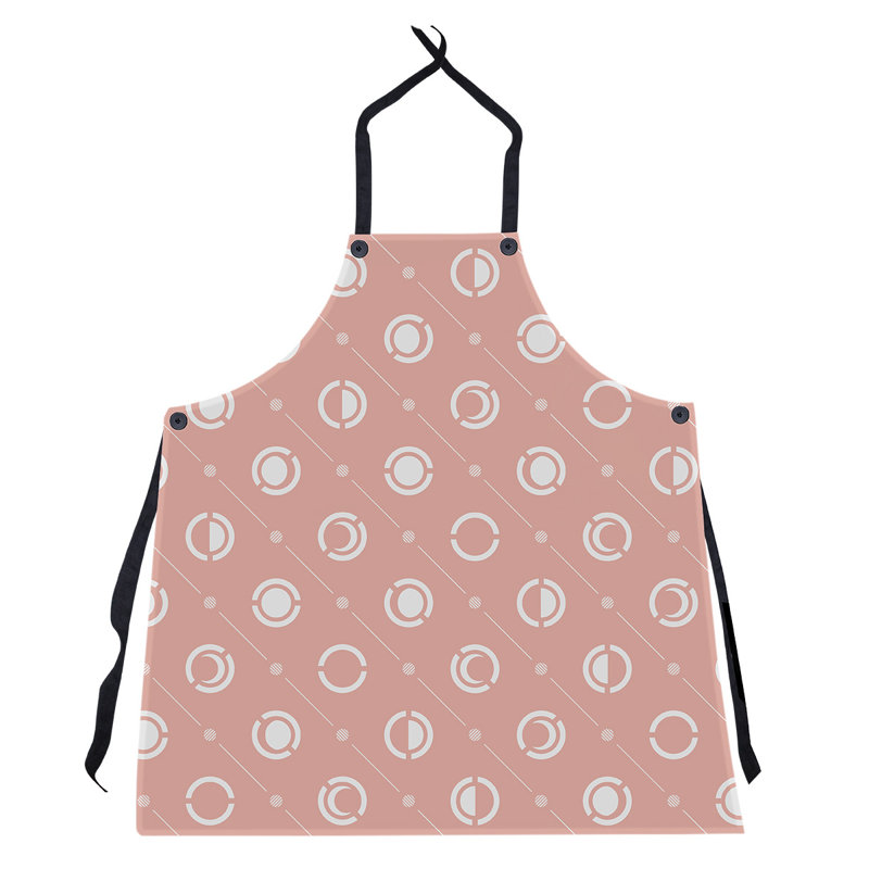 Tablier classique en phases de lune, Rouge/blanc
