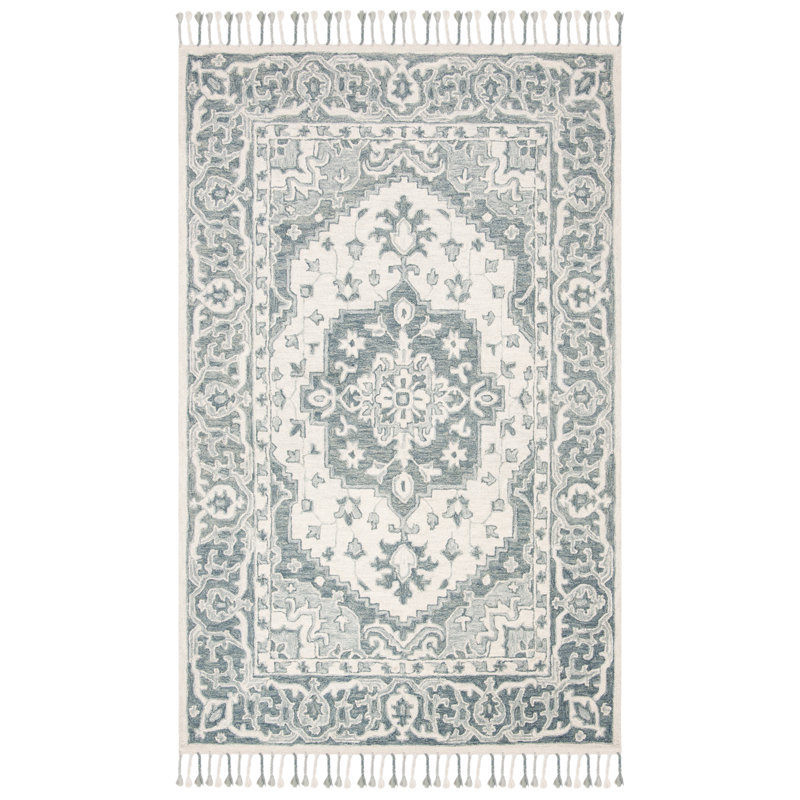 Vahakn Hand Tufted Wool Oriental Rug, Rectangle 5' x 8'