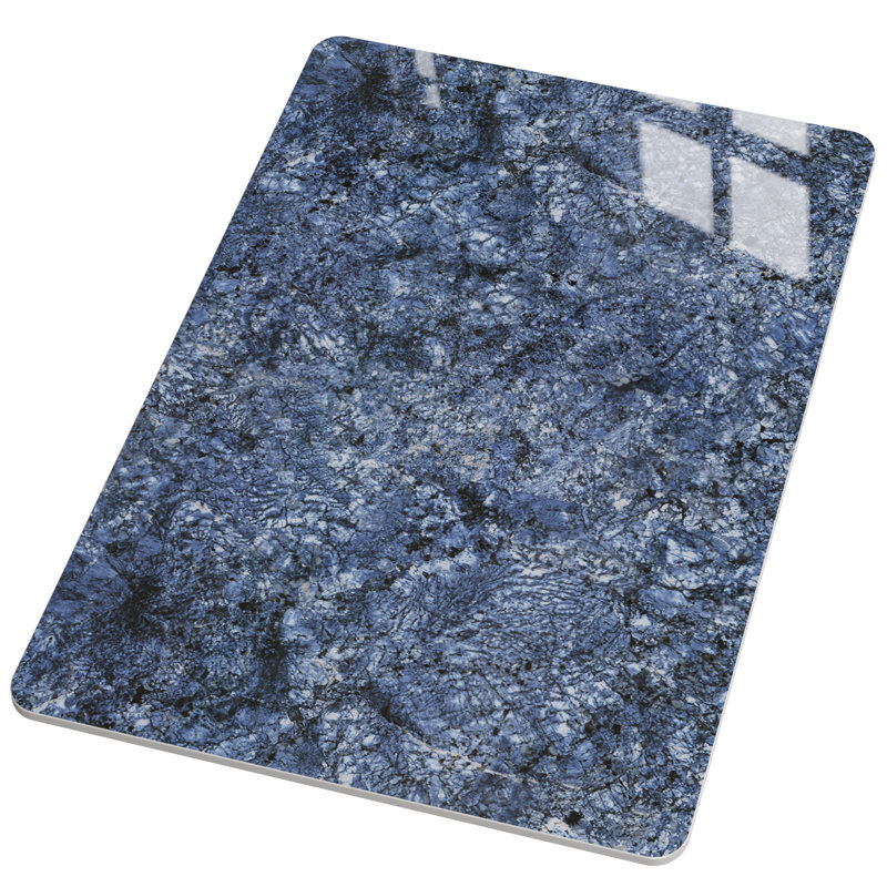 Rectangular Blue Sintered Stone Table Top Replacement Tabletop for Coffee/Dining Table