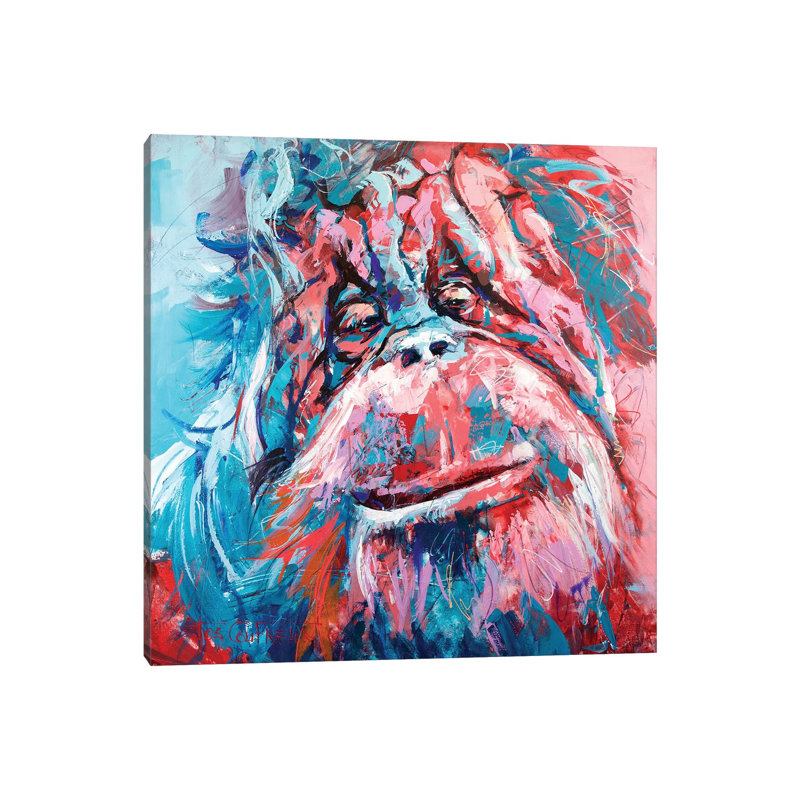 Orangutan by Jos Coufreur - Wrapped Canvas Print, 30.48 cm H x 30.48 cm W