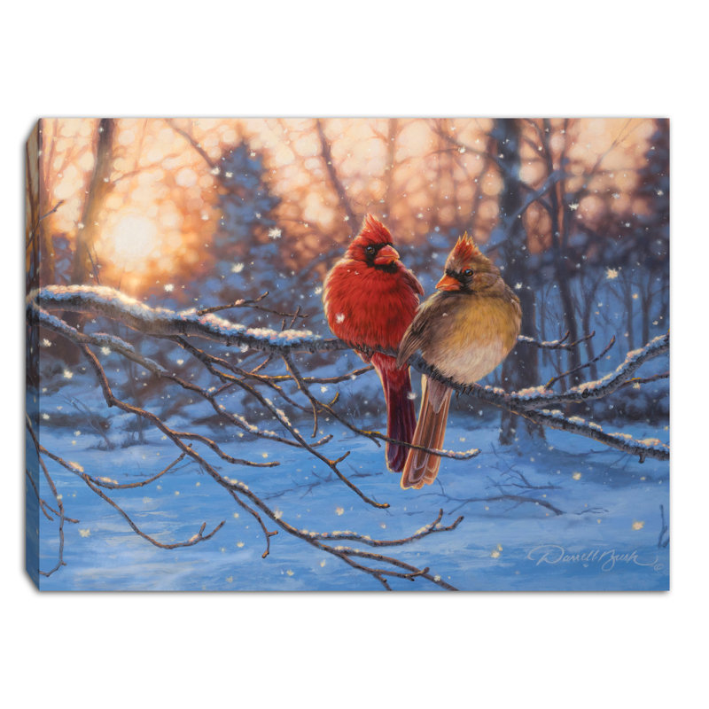 Toile de fond avec chevalet 8 x 6 Love Birds