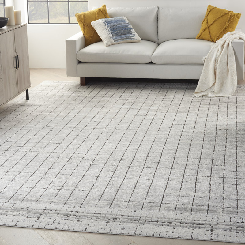 Tapis beige Freeda, Rectangle 8 pi 10 po x 11 pi 10 po