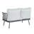 Loveseat And Table Set With Hand-Woven Rope-1622973567-1622973564
