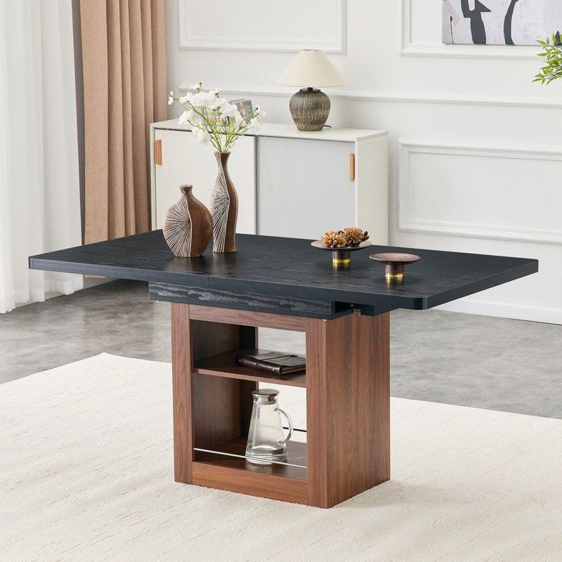 Expandable Dining Table with Storage Space