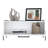 Sleek 15.6" White Coffee Table With Pull Down Cabinet And Convenient Open Shelf Modern Rectangular Pull-Down Trait, 15.6-1710002829