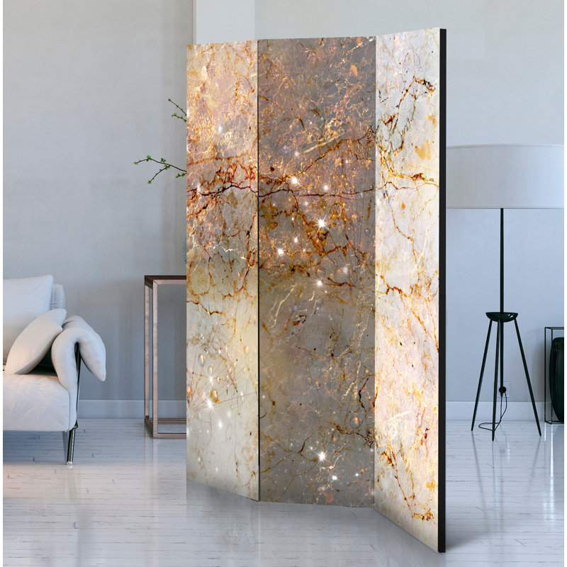 Alasdair 172cm H Solid Wood Folding Room Divider, 3