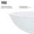 Giovanni Glass 17" L 17" W 6" H Round Vessel Bathroom Sink-88664096