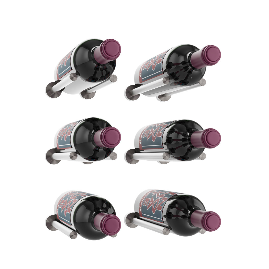 Islais 6-Bottle Wall Mounted Wine Rack Rebrilliant 