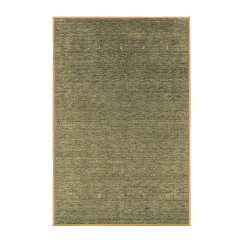 Tapis contemporains brun lavable à la machine 2651, Rectangle 2 pi x 3 pi