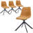 Matthew Leather Dining Side Chair With 360-Degree Swivel And Powder-Coated Iron Legs Matthew Collection-144607887-134529385