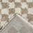 Walker Beige Checkered Shag Area Rug-162990554