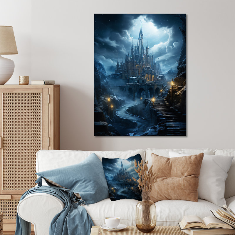 «Castles Enchanted Twilight II», impression d'art mural en métal, H 20 po x l 12 po x P 1 po