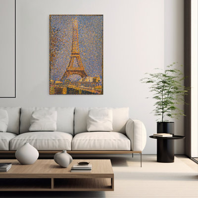 La Tour Eiffel, classique, architecture contemporaine contemporaine violette, impression d'art mural