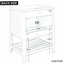 Base de meuble-lavabo 24 po seulement, structure en bois Soild, armoire de rangement avec portes et tablette ouverte, blanc