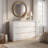 Curved Edge 47.24" Width MDF 7-Drawer Dresser Storage Accent Chest-1149812612