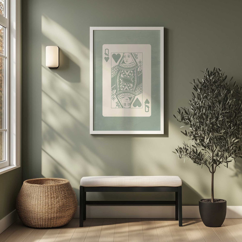 Imprimé carte grand sauge, H 15,25 po x l 12,25 po, Chrome poli
