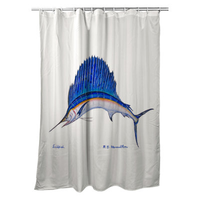 Rideau de douche simple sailfish Zoe