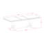 L'ensemble de salle à manger 7 pièces contient une table de cuisine rectangulaire et 6 chaises modernes en tissu de polyester rouge beige, noir sablé-1820037435