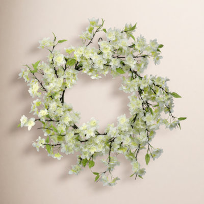 Birch Lane™ Altman 24" Cherry Blossom Wreath