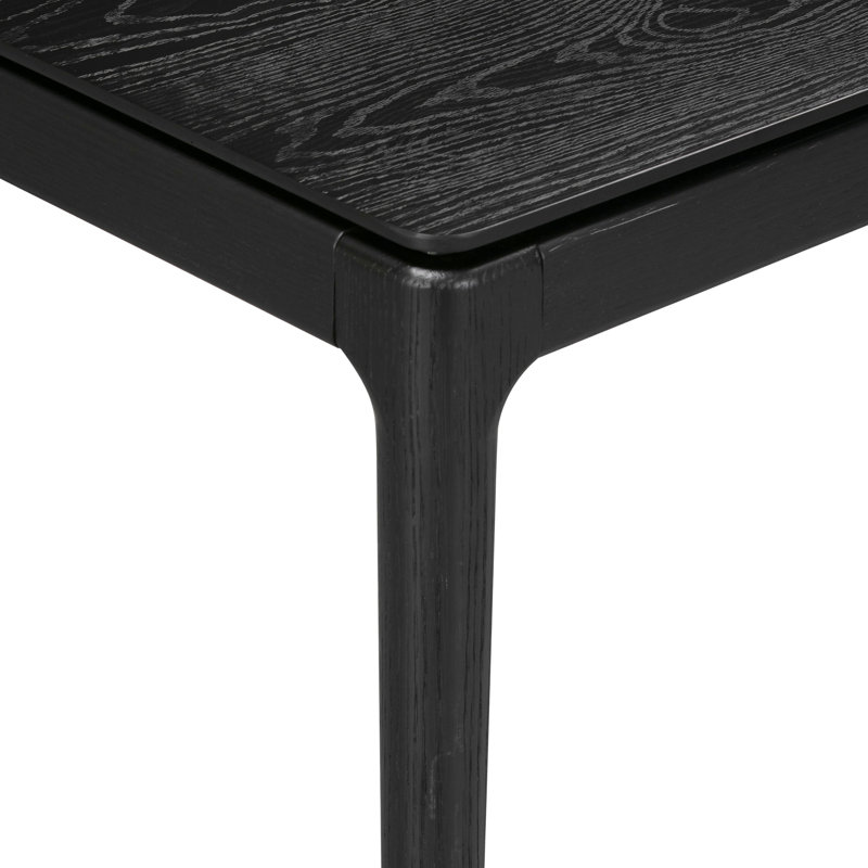 NTC Mingle 47-Inch Console Table, Modern Solid Wood Entryway Table with Hidden Drawer, Waterproof & Heat Resistant, Narrow Table for Hallway, Living Room & Foyer, Burnt Black