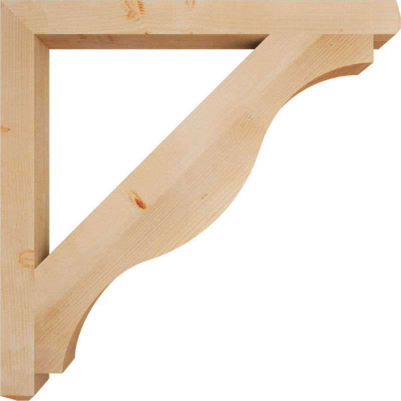 Support pour artisan Funston, Sapin de Douglas, Lisse, H 48 po x l 3,5 po x P 48 po
