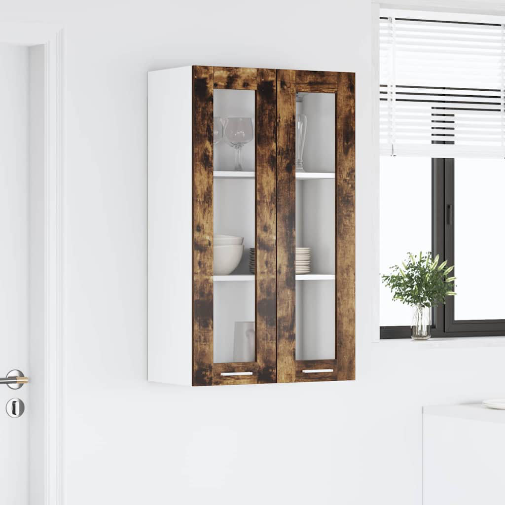 Vidaxl Hanging Cabinet With Storage Riga Artisan Oak 60 X 31 X 100 Cm