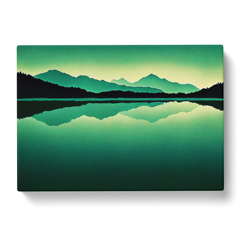 Mountain Lake Reflections - Wrapped Canvas, 35cm H x 50cm W x 3cm D