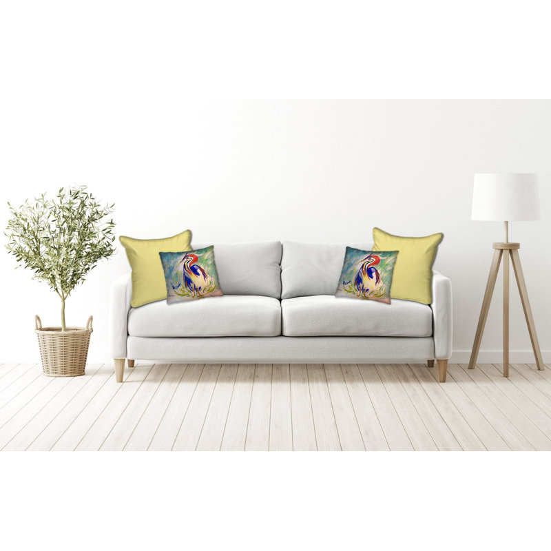 Outdoor Reversible Throw Pillow, 18"H x 18"W