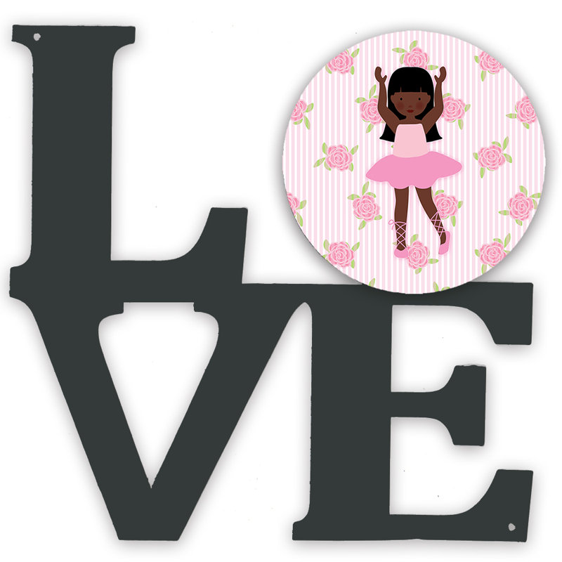 Décoration murale amour en métal ballerine africain american american