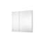 Armoire à pharmacie encastrée ou murale en aluminium pour salle de bain, 40 po L x 36 po H, avec étagères en verre réglables-1298744654