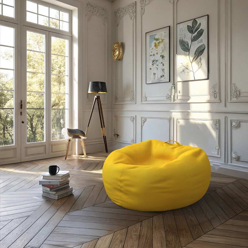 Sunbrella Bean Bag Lounger Cover (Bag Only), Canvas Sunflower Yellow, 61.0cm H x 61.0cm W x 88.9cm D