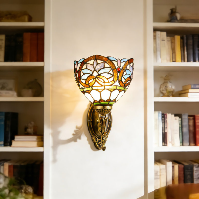 Applique murale 12,6 "Tiffany Baroque (ampoule E26 chaude incluse)