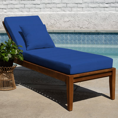 Meridian Outdoor Chaise Lounge Cushion – Weather-Resistant, Reversible, Plush Comfort