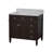 Lakeland 36" Single Bathroom Vanity Set with Chocolate Cabinet and Carrara Marble Countertop-1490219988
