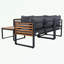 Ensemble de conservation pour patio 4 pièces avec coussin moelleux et tables basses-1562004838