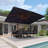 Epling 156'' x 120'' Rectangular Cantilever Umbrella with Crank Lift , Counter Weights Included-57504012