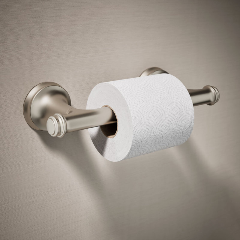 Bellera Pivoting Toilet Paper Holder, Vibrant Brushed Nickel