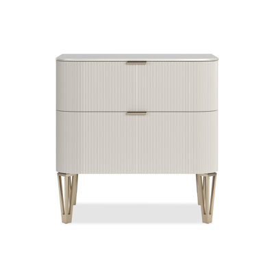 Love 2 - Drawer Solid Wood Nightstand