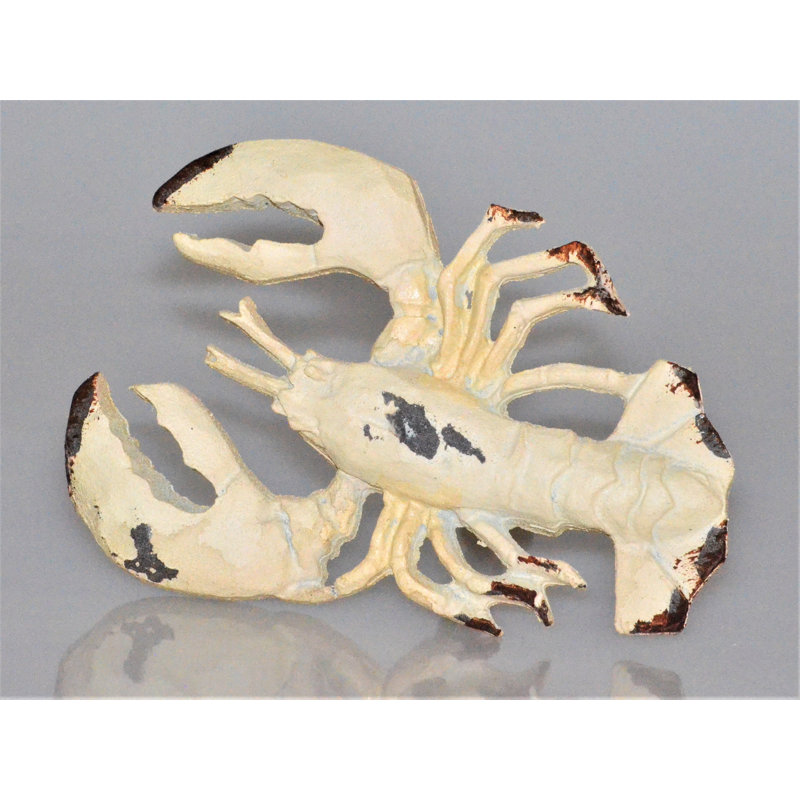 Homard Sealife en étain blanchi à la chaux rétro