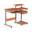 Techni Mobili Complete Computer Workstation Desk, Woodgrain, With Moisture-Resistant Veneer And Scratch-Resistant Steel Legs-558424458