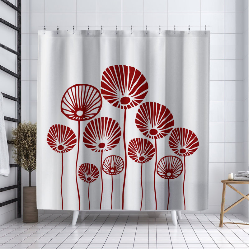 Rideau de douche Coco, Rouge
