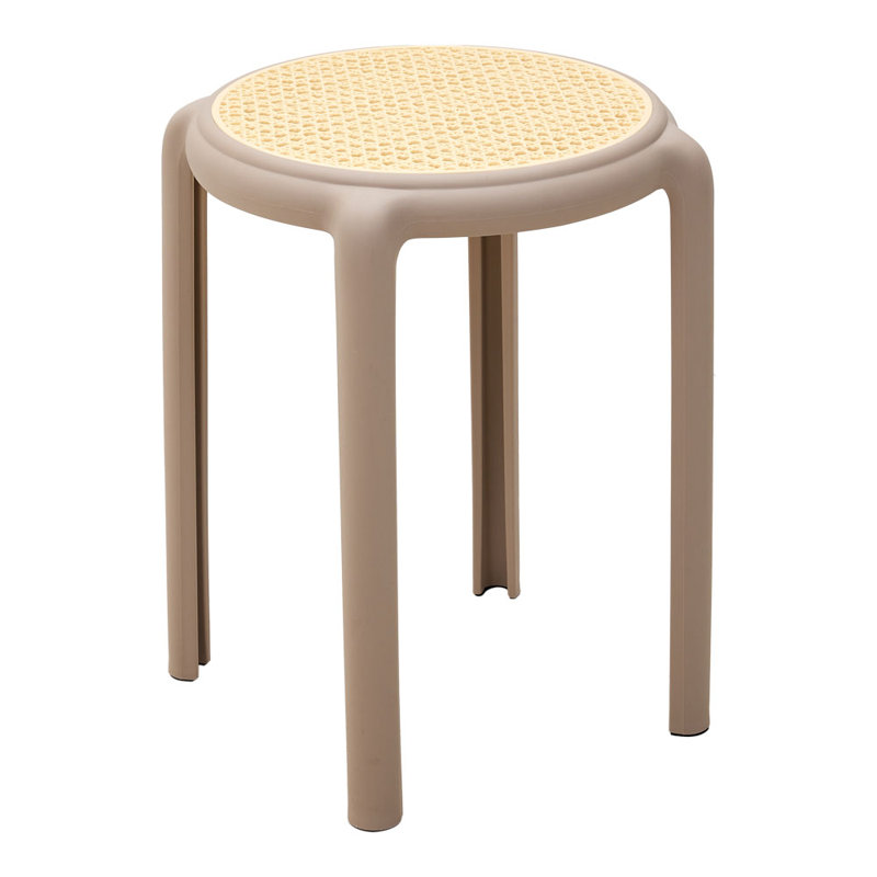 45cm H Stacking Side Chair, Brown