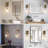 Nishu 1 - Light Modern Crystal Wall Light, Hemisphere Wallchiere Wall Sconce(Bulb Included)-1405429032